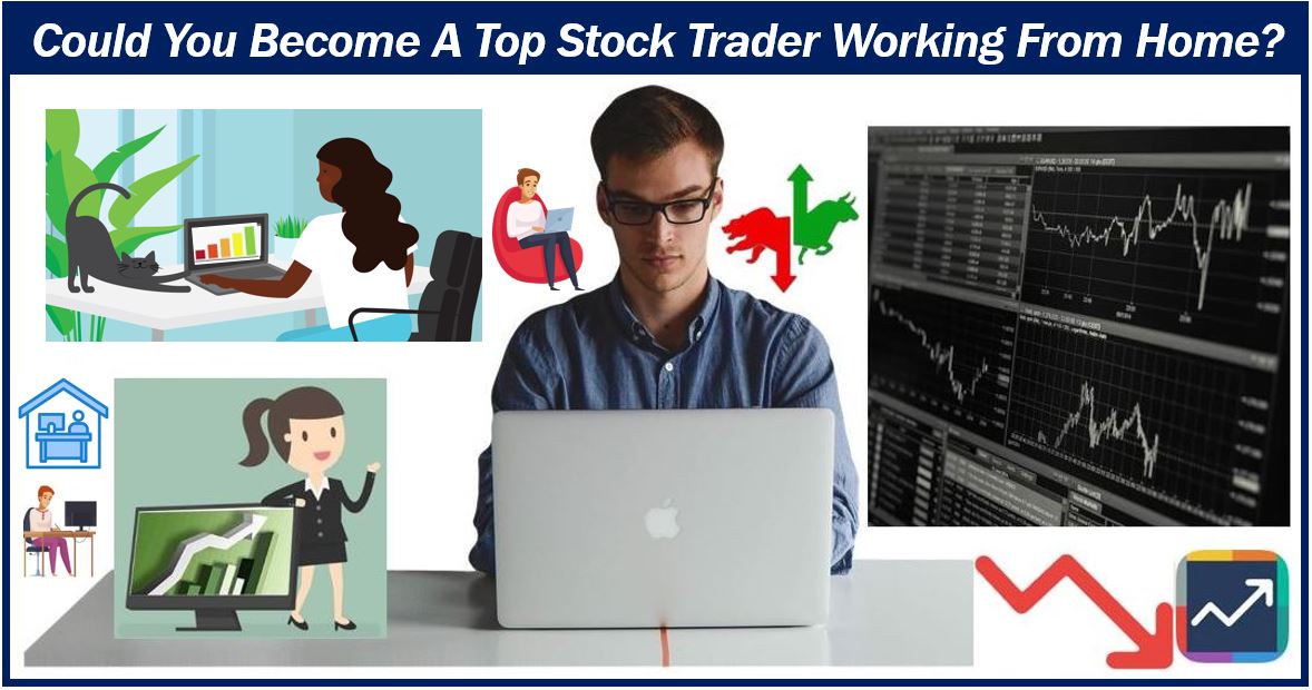 stock trading - working from home - image for article - 499399