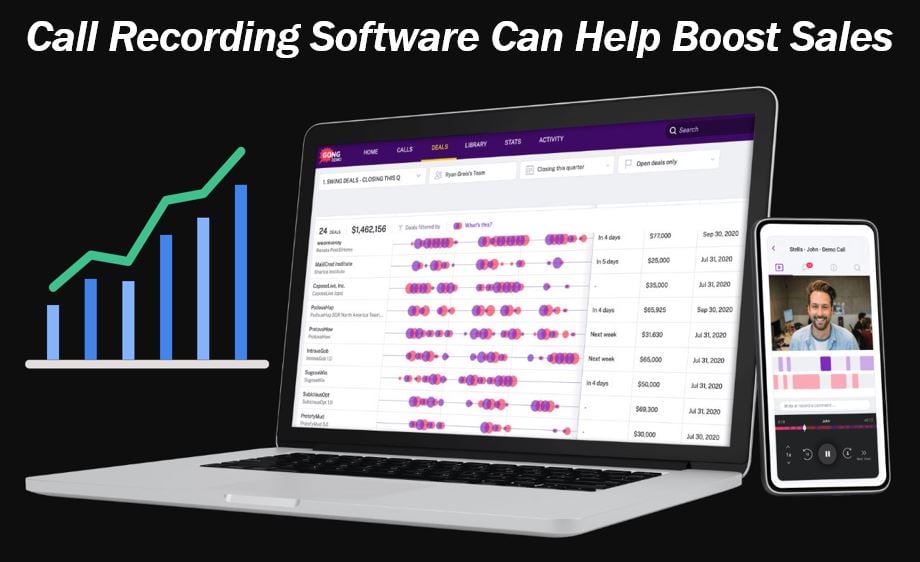 Call recording software image for article