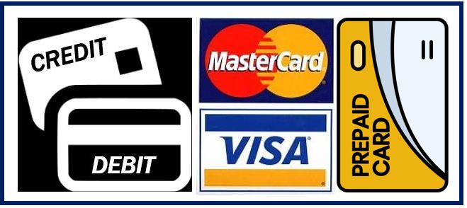 Debit cards - credit cards - prepaid cards - payment methods online 498938948000