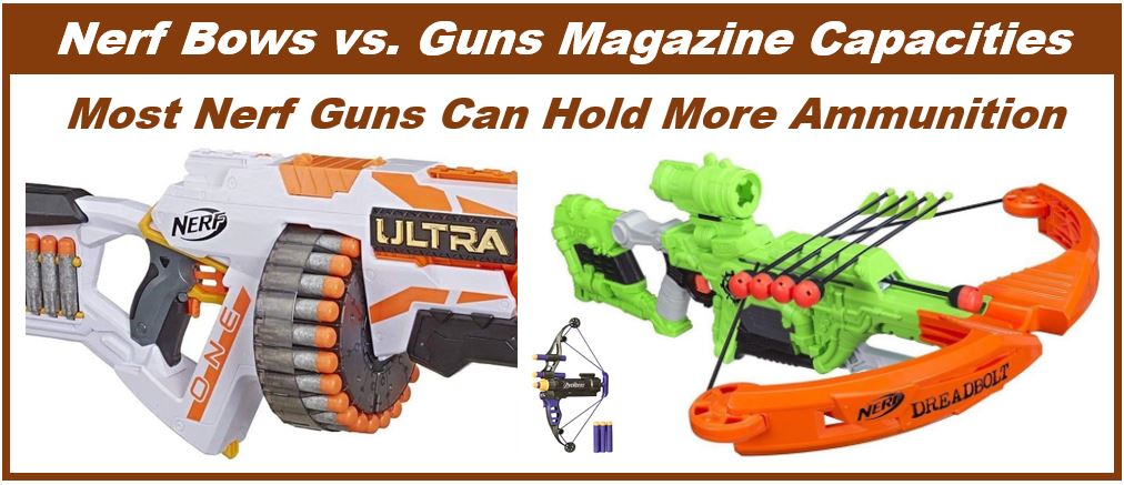 Nerf bows magazine capacity vs guns