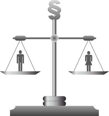 scales showing gender equality