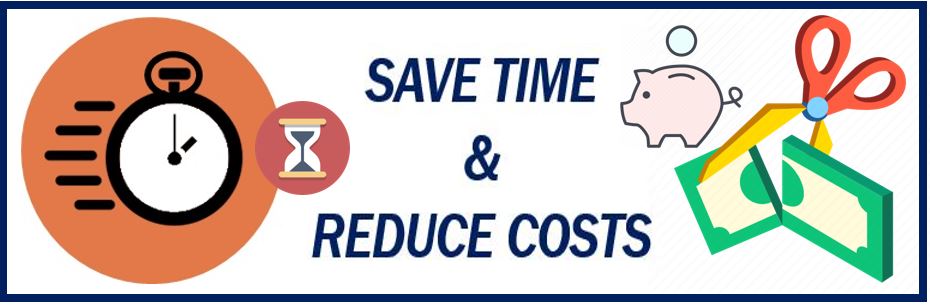 Save time and reduce cost - save money - image 4983984984984
