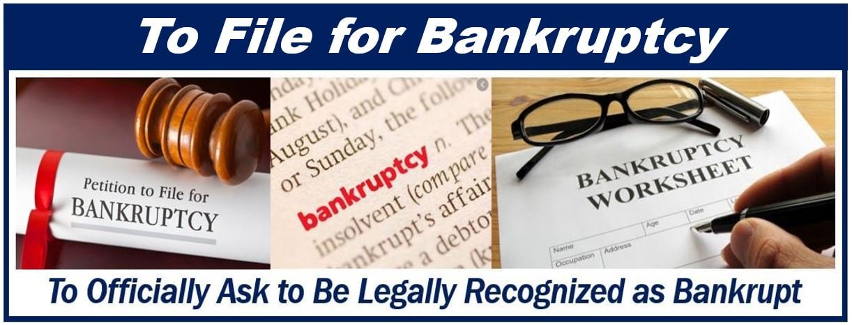 To file for bankruptcy - image explaining meaning - 983389389