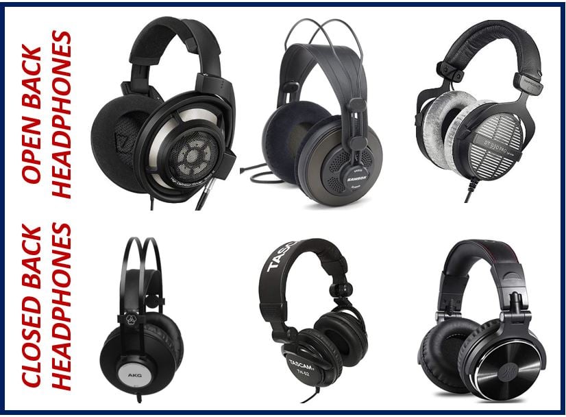 What type of headphones do professionals use - open and closed back