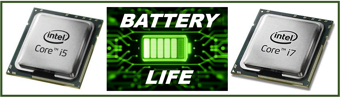 Battery Life comparing processors - 398398938938