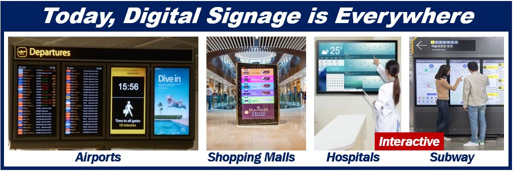 Examples of Digital Signage - image for article - 390890380938