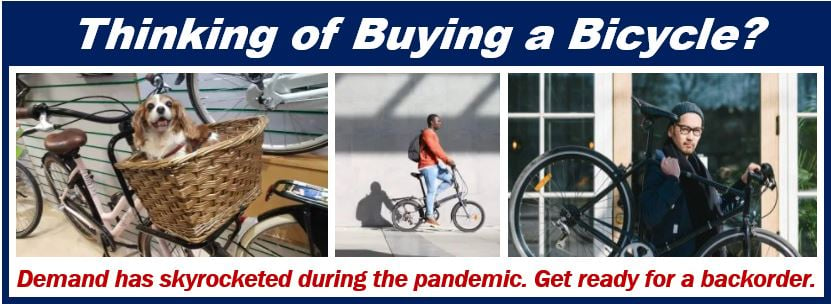 Buying a bicycle - be ready for a backorder.