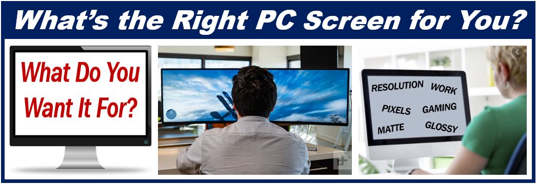Choosing the right PC screen - 9389389838