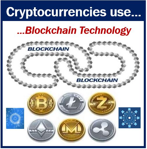 Cryptocurrencies use blockchain - 499388