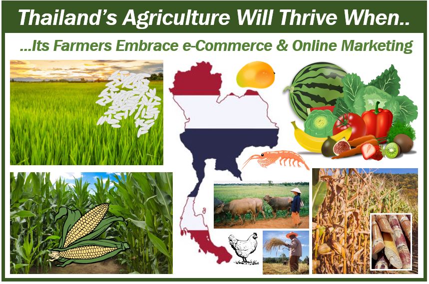 Agricultural products and the online marketing in Thailand