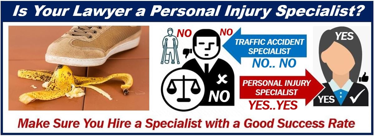 Get a specialized lawyer - personal injury lawyer