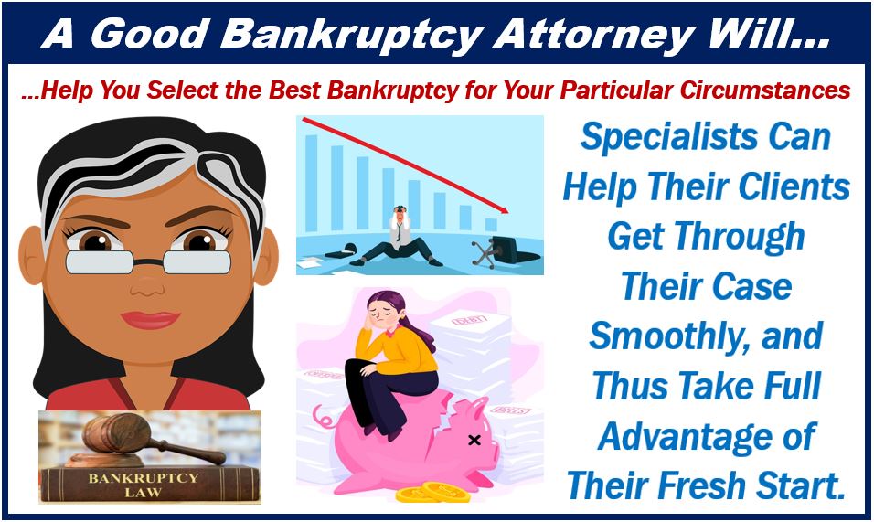 Bankruptcy Attorney - image explaining the benefits