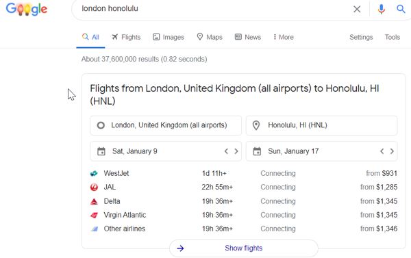 Rich features on SERPs and how to use them wisely - travel