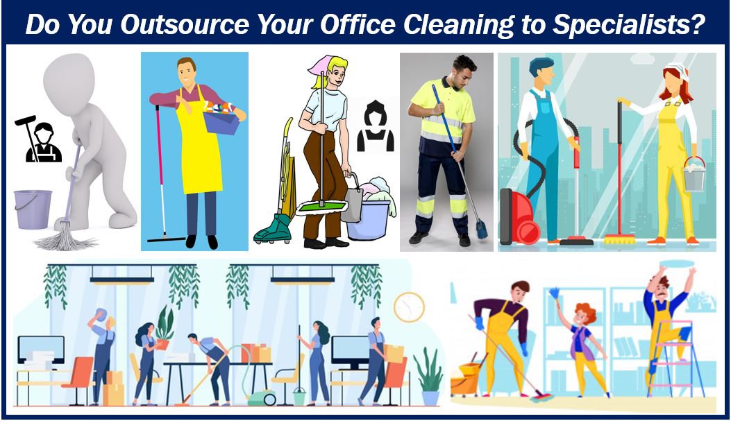 Outsource cleaning - business maintenance tips article