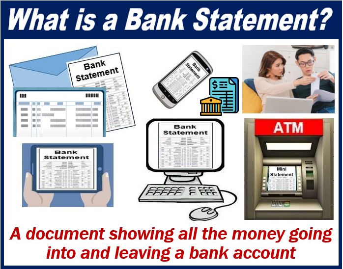 What is a bank statement - 999911