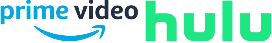 Prime video and Hulu logos