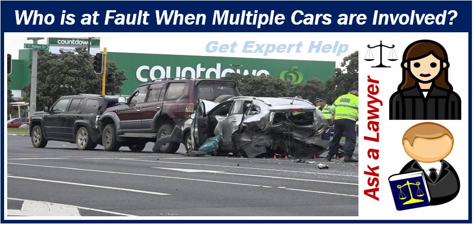 Rear-end collision involving multiple cars