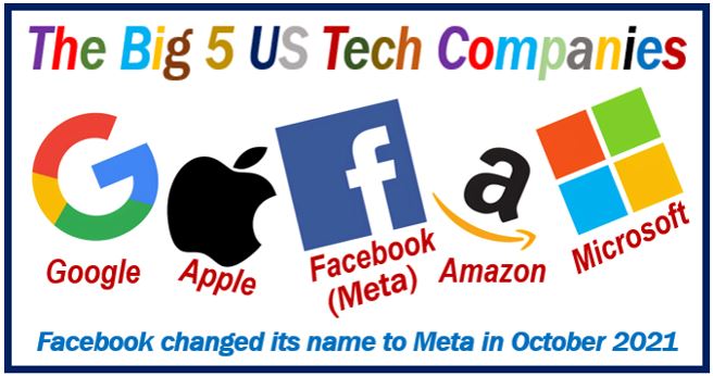 USA big 5 tech companies - 39938983