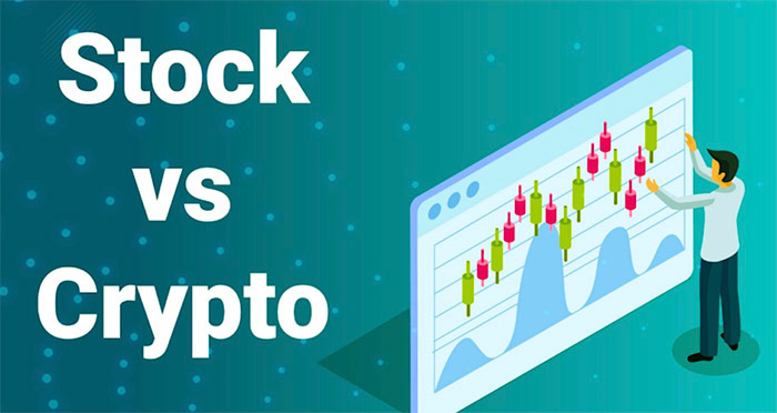 cryptocurrency vs stock makret
