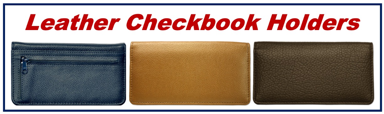 Leather Checkbook Holders