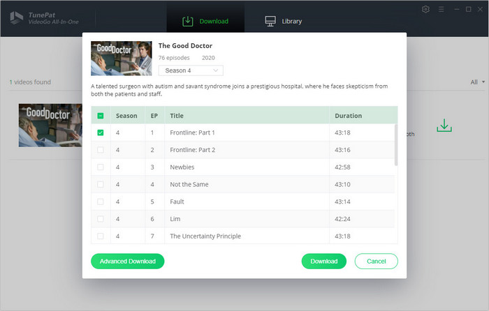 advanced download settings