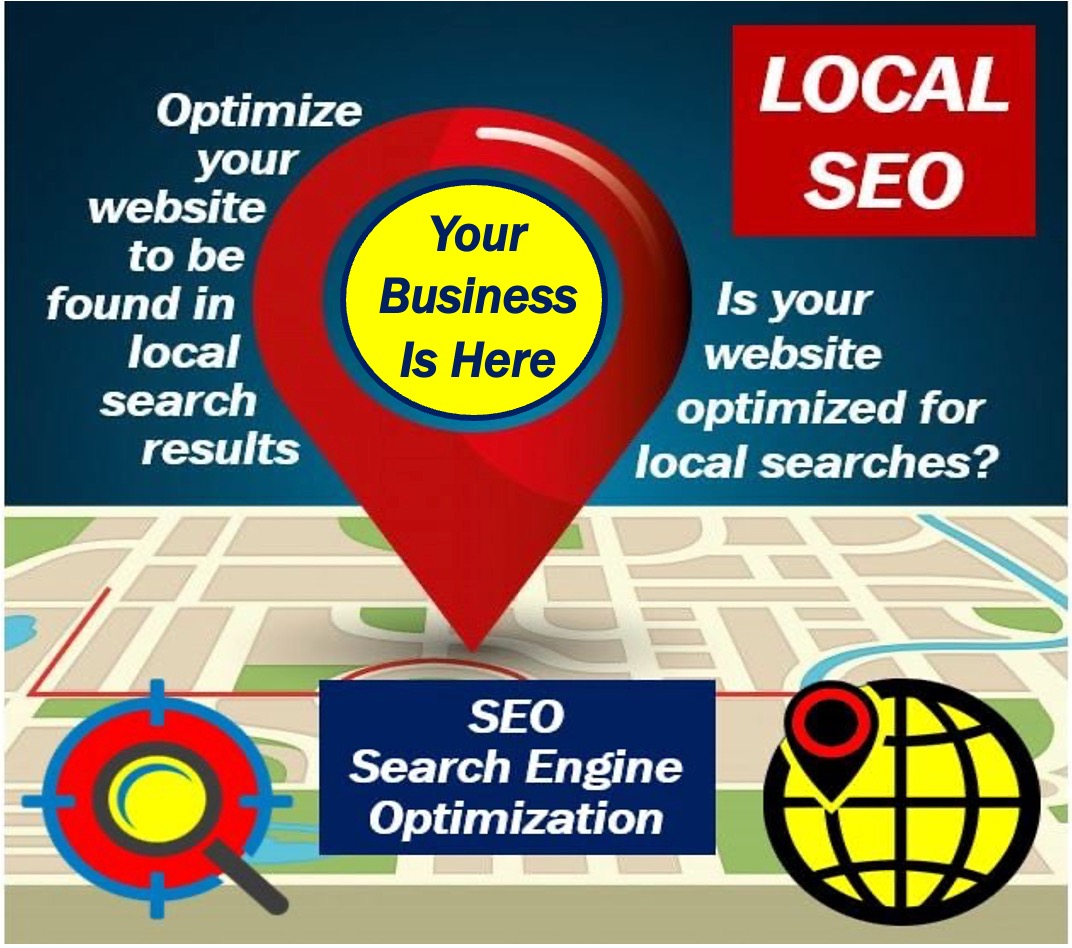 Image depicting an example of local SEO