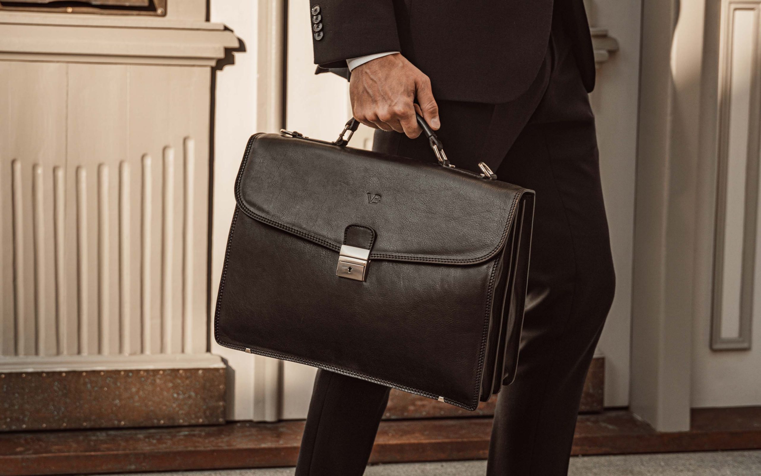 Men's Leather Work & Business Bags - Von Baer