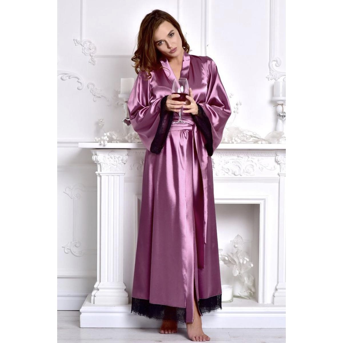 Modern Vintage long Nightgown, Lady Flower Satiny Long sleeve Sleepwea –  Yes to Elegance