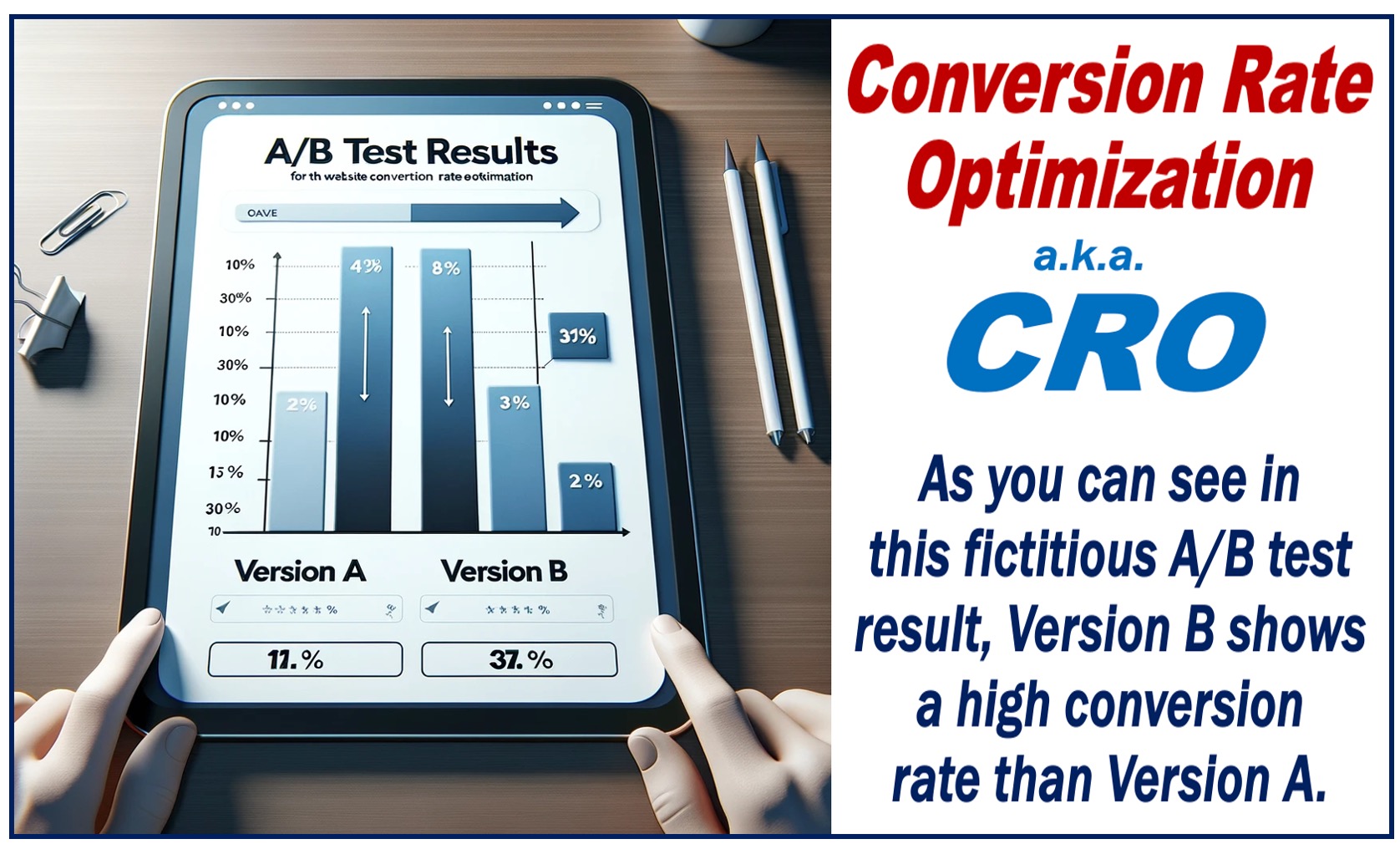 Image of an A/B Test for Conversion Rate Optimization