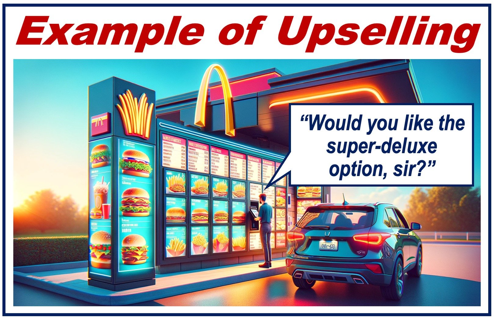 Example of upselling