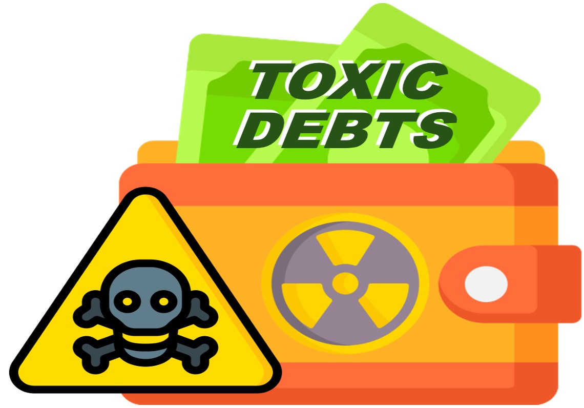 Image depicting the concept of toxic debts.