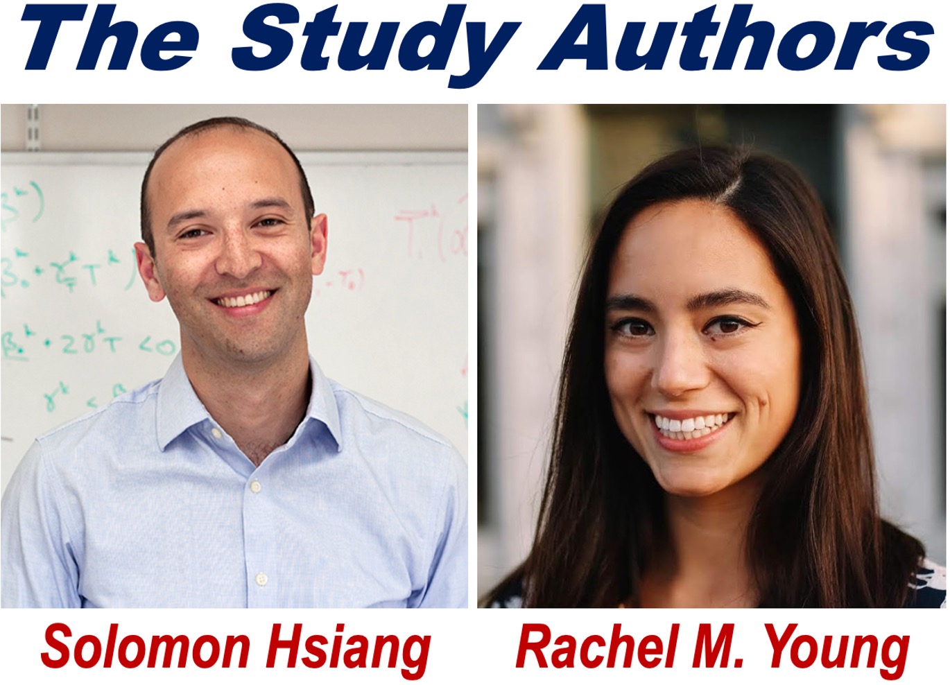 Photos of Solomon Hsiang & Rachel M. Young - The Study Authors.