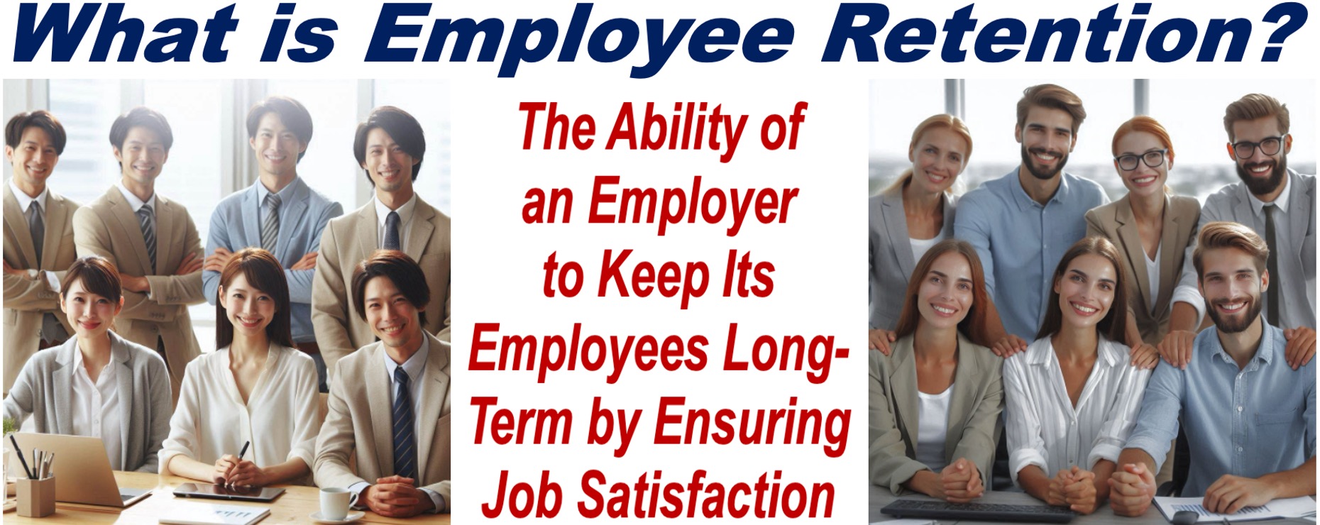 Two teams of employees - article about employee retention.