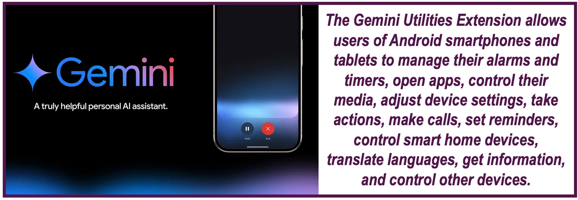 Gemini logo and text about its new upgrade.