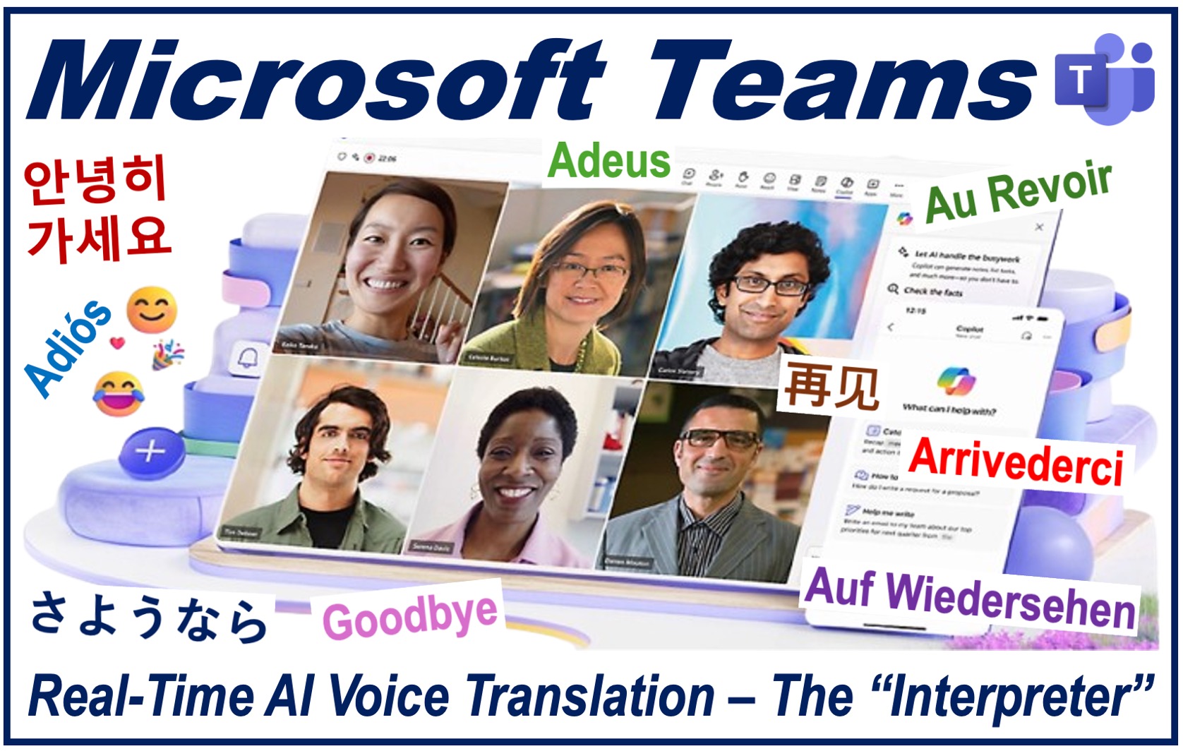 Image depicting Microsoft Teams and its Interpreting abilities.