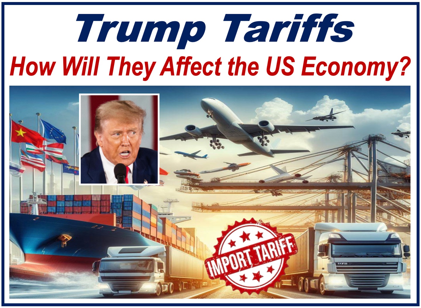 Image reflecting Trump Tariffs and the big question about the economy.