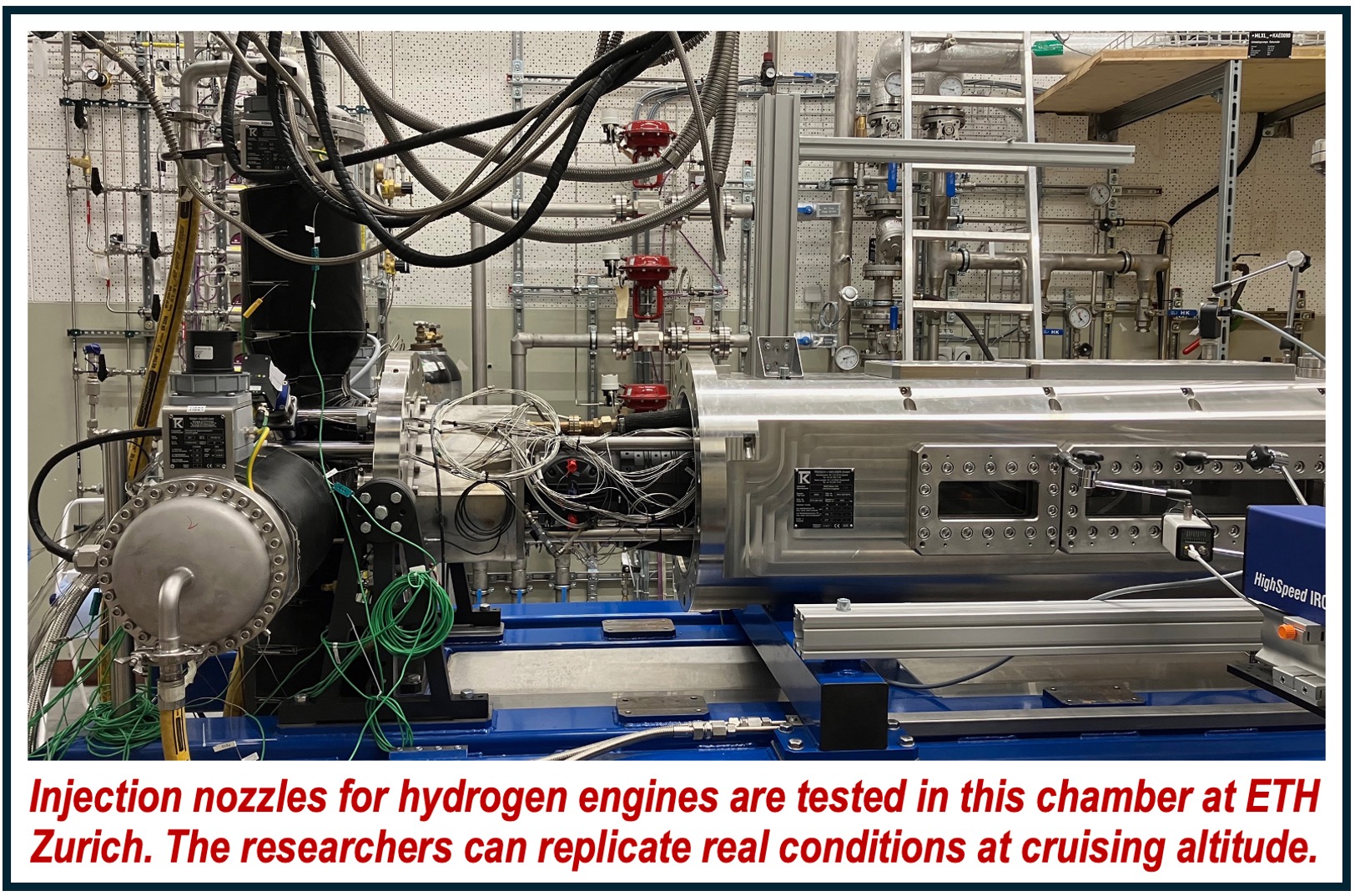 Testing chamber for hydrogen Engines.