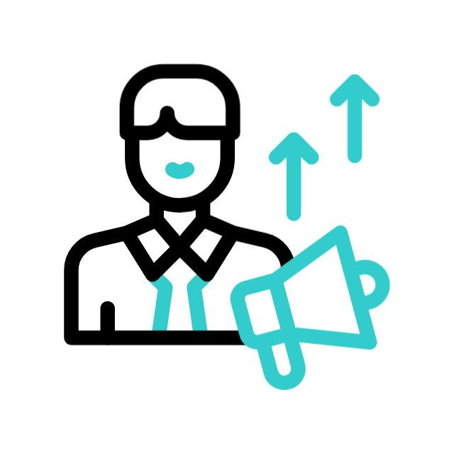 Animated Marketing Customer Strategy Icon