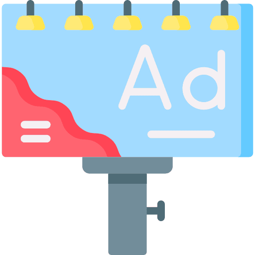 Outdoor Advertising Billboard Icon