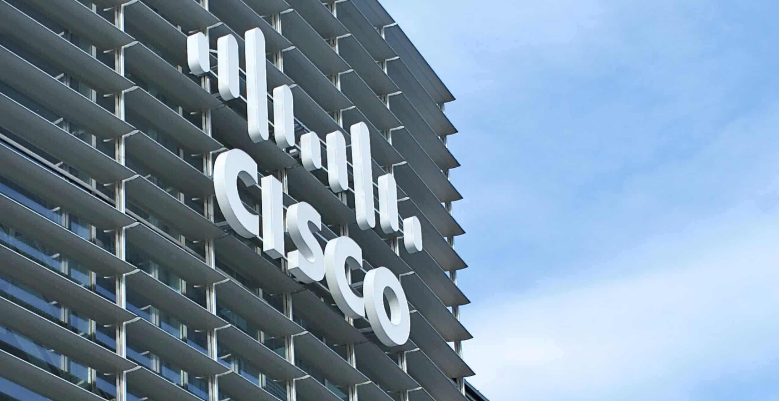 Cisco logo on building