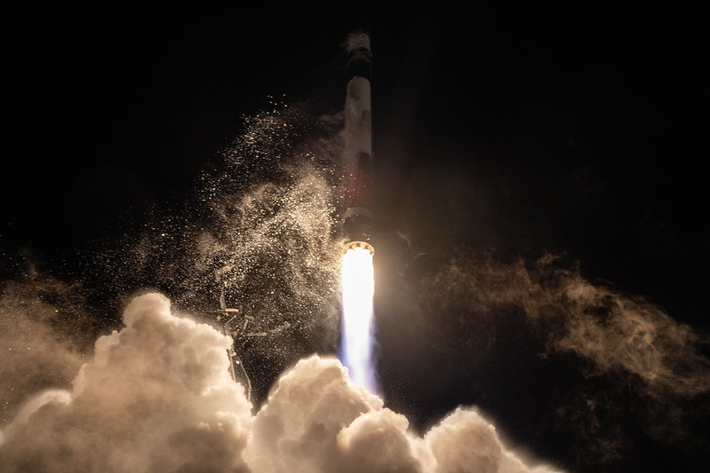 Electron launches from Launch Complex 1 with a Rocket Lab Pioneer spacecraft for the U.S. Space Force's VICTUS HAZE Tactically Responsive Space mission.