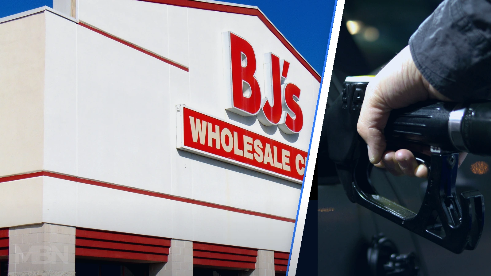 A BJ's Wholesale Club and a representative gasoline purchase reflect the two sides of the retailer's second-quarter sales comparison.