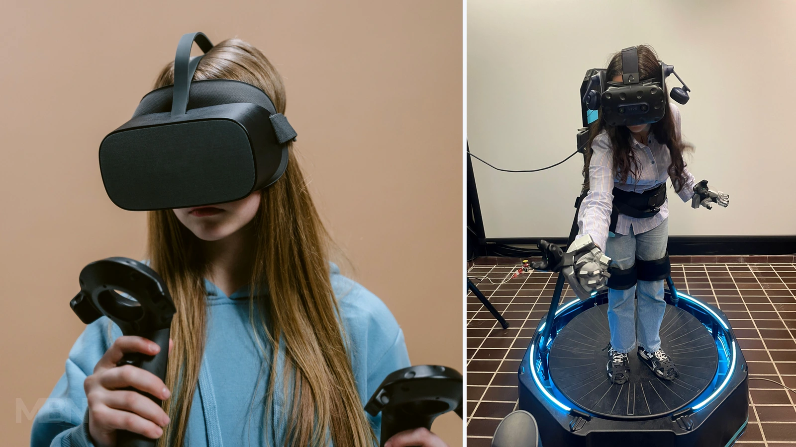Editorial composite of a VR user and research gloves and treadmill; Tima Miroshnichenko/Pexels and Agostinelli et al., https://doi.org/10.1007/s11042-026-21911-5, CC BY 4.0 https://creativecommons.org/licenses/by/4.0/, cropped by MBN.
