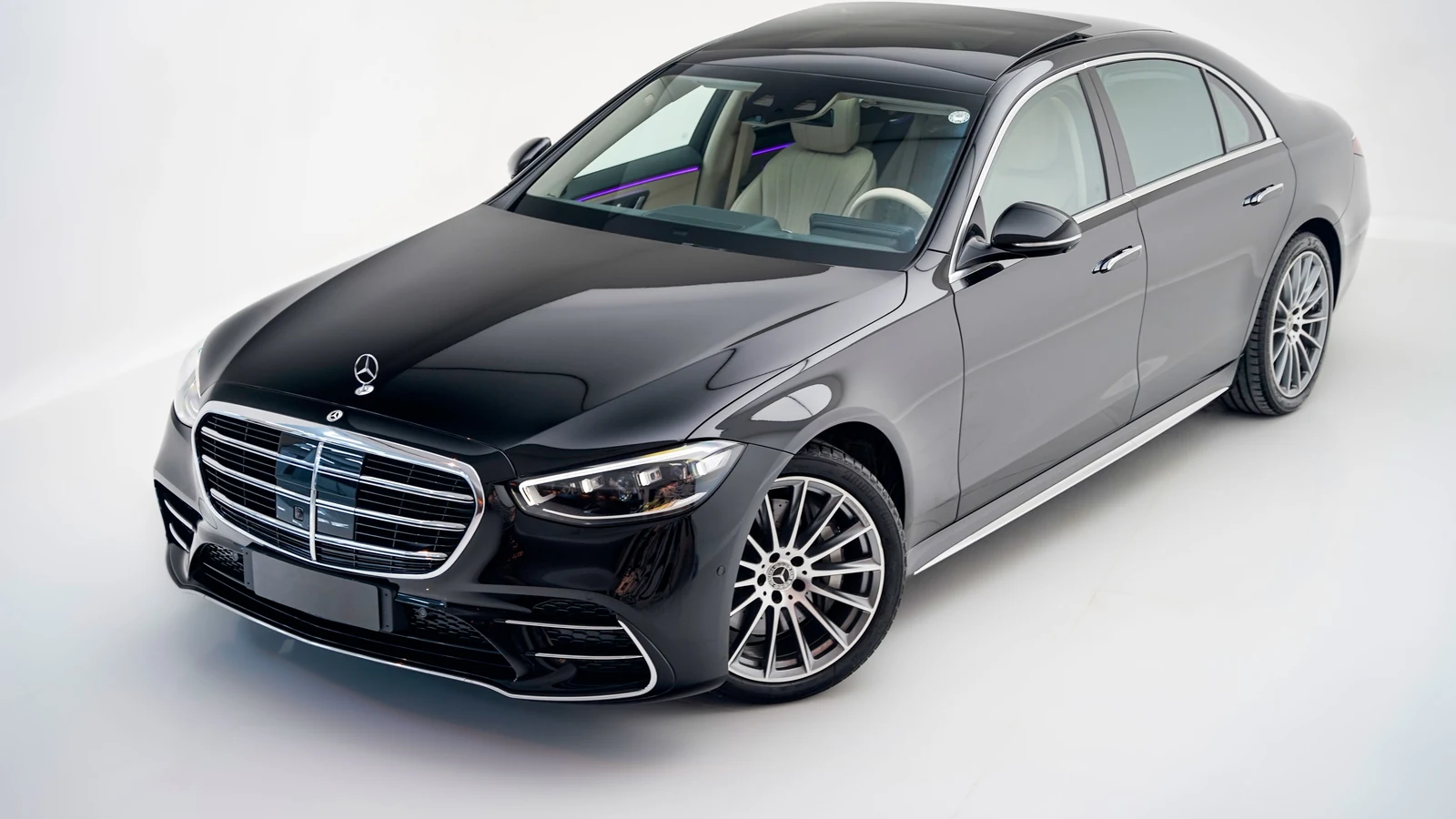 A black Mercedes-Benz S-Class parked indoors, photographed by Dextar Studio for Pexels; representative stock image, not a vehicle demonstrated in the announcement.